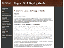 Tablet Screenshot of coppersinkbuyingguide.org